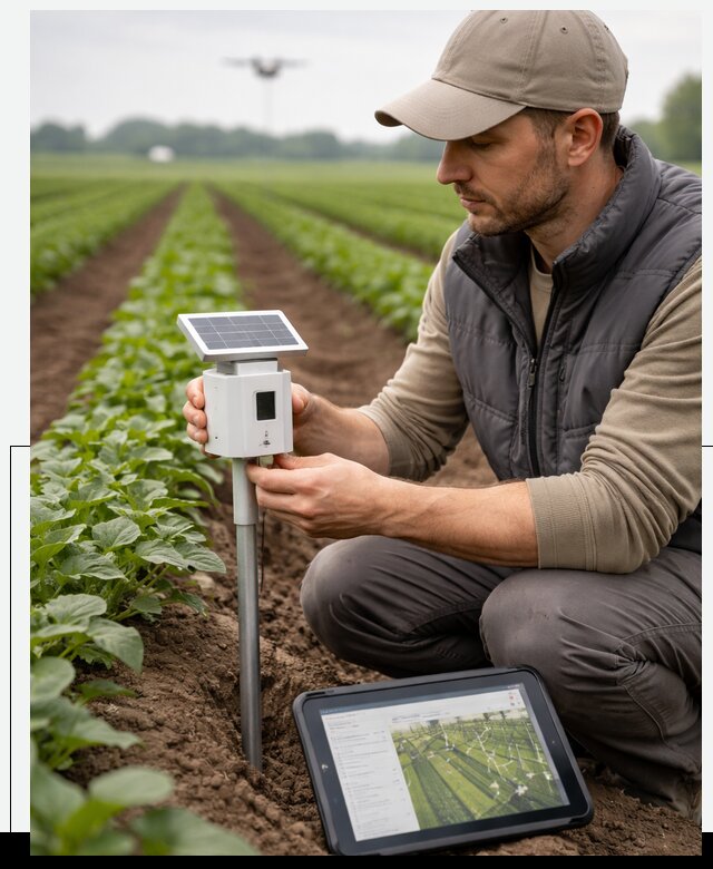 IoT мониторинг сельскохозяйственных полей и контроля в Санкте-Петербурге